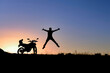 the energetic nature of the motorcycle adventurer