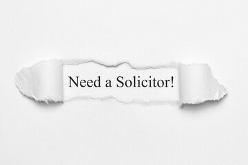 Poster - Need a solicitor!	