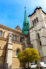 Poster - St. Peter's Cathedral in Geneva, Switzerland