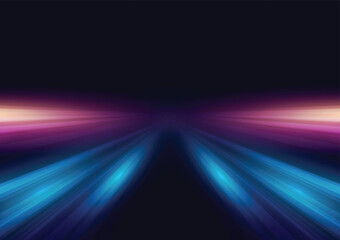 Modern abstract high-speed light motion effect on black background. vector illustration.