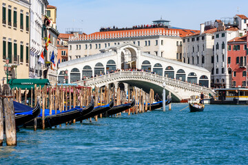 Poster - Rialto bridge and Grand canal in Venice, Italy