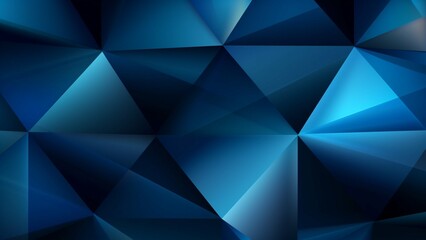 Wall Mural - dark blue modern background for design. geometric shape. triangles, diagonal lines. gradient. abstra