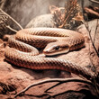 An Eastern brown snake was depicted in a png file - generative ai