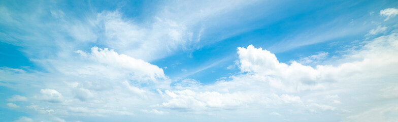 Wall Mural - Blue sky with clouds in la Digue island