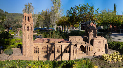 Wall Mural - Summer cityscape, views of old buildings and streets in the city of Barcelona, ​​public places.