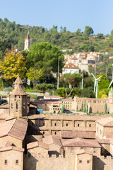 Wall Mural - Summer cityscape, views of old buildings and streets in the city of Barcelona, ​​public places.