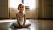 © Oliver - Portrait of a little ballerina stretching