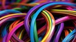 © Oliver - Colorful 3D Wires in Abstract Formation