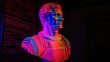 © Oliver - Antique Bust with Neon Stripes