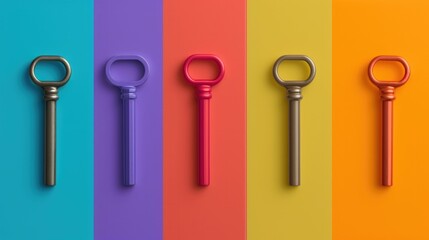 Escape key on multicolor background