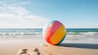 © Oliver - Colorful beach ball on the seashore