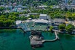 Bregenz am Bodensee - Ausblick auf die Seebühne und die Stadt
