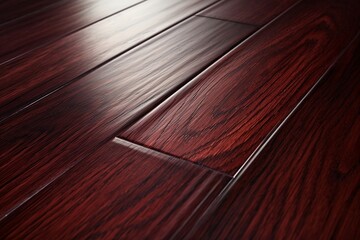 close up of a dark brown wood floor, in the style of dark crimson and brown, poster, uhd image, organic contours, polished, natural #1 generative ai