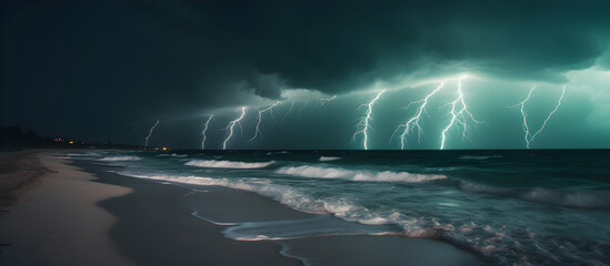 Canvas Print - storm over the seas