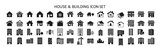 Fototapeta  - House and building icon set