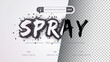 Spray - Editable Text Effect, Font Style