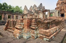 Prasat Muang Tam, A Beautiful Khmer Temple Located In Buriram Province, Thailand