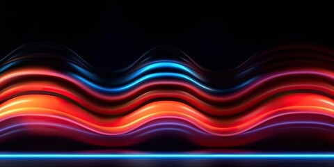 Wall Mural - vibrant technology neon colorful background, generative ai