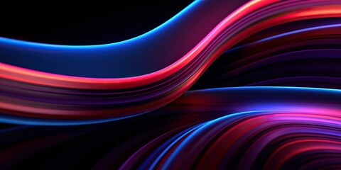 Wall Mural - vibrant technology neon colorful background, generative ai
