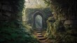 Enigma's Passage: The Hidden Stone Doorway in the Ancient Ruins 1. Generative AI