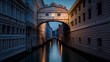 The Bridge of Sighs Venice Italy. Generative AI art illustration.