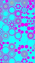 High Contrast Animated Background Magenta Fun Circle Mandala Designs Light Blue, Vertical Vid Lively Facinating Animation Scrolling Zooming By, Circular Pattern Designs Beautiful Abstract And Hypnotic