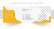 Corporate Email Signature Design. Modern and minimalist email signature or email footer template. 