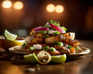 Spicy Grilled Fish Tacos: An Homage to Deliciousness generative ai