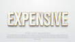 © Mugi_Mulya - Expensive 3d editable text effect premium vector