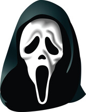 Scary Ghostface Mask Vector