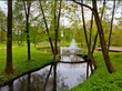 © Svitlana - Beautiful spring natural landscape with a river in a park surrounded by green foliage of trees