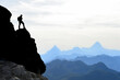 © emerald_media - the success of the leading mountaineer in the high mountains