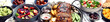 © bit24 - Family dinner or lunch. Many dishes on the table.