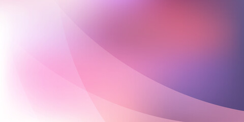 Wall Mural - abstract modern style minimalist purple wavy flowing translucent overlapping 3d geometric shapes - b