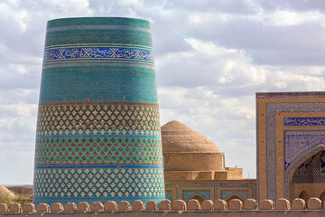 Wall Mural - Kalta Minor minaret in Khiva, Khorezm Region, Uzbekistan