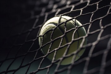 tennis ball and net