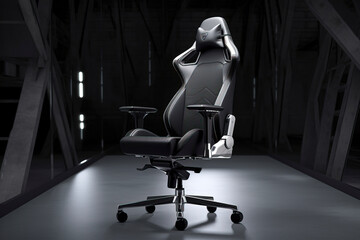 Revolutionize Your Gaming Setup: Upgrade to Our High-Tech and Stylish Futuristic Gaming Chair created with Generative AI technology
