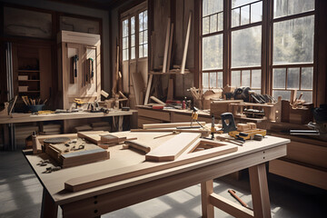 A carpenter's workshop