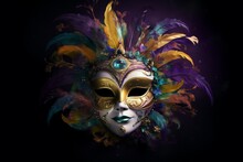 Mardigras Mask Opera. Generate Ai