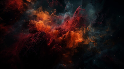 Wall Mural - space and glowing nebula background. ai generated.