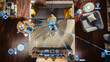 © Gorodenkoff - Top View Of Caucasian Woman In the Loft Apartment Sitting On Carpet Next To Couch and Connecting Smartphone to Smart Home System. VFX Edit Visualizing Connected Devices. Laptop, TV, Speaker.