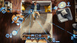 © Gorodenkoff - Top View Of Caucasian Man In the Loft Apartment Sitting Down on The Couch and Connecting Smartphone to Convenient Smart Home System. VFX Edit Visualizing Connected Devices. Laptop, TV, Speaker.