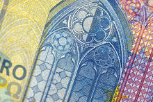 Close-up Of The Twenty Euro Banknote Of The European Union