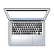 © Alengka - Illustration of top view of personal computer on white background