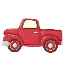 Red Toy Car, Red Truck 