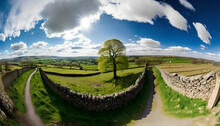 Panorama Of Yorkshire Countryside