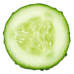 Wall Mural - cucumber isolated on white background, full depth of field