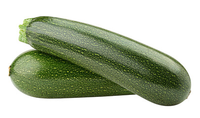 Wall Mural - zucchini isolated on white background, full depth of field