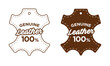 genuine leather 100% symbol