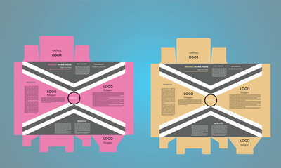 Wall Mural -  chocolate package box design template. Ready package design for milk drinks ect.